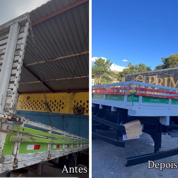 Antes e depois de serviço realizado pela Via Truck Brasil 9
